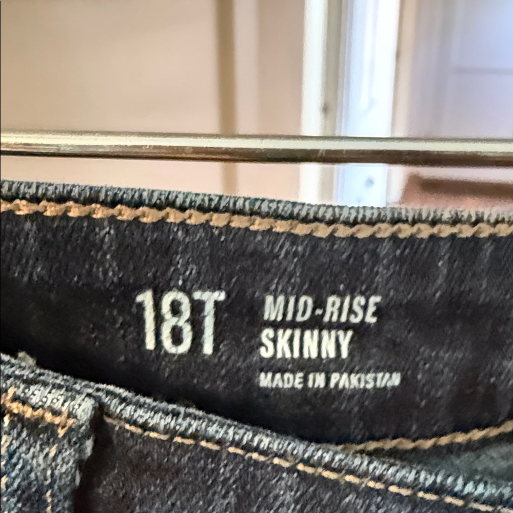 Old Navy Dark Blue Jeans 18T Mid-Rise Skinny - Picture 3 of 4